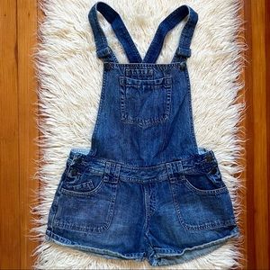 NWOT Classic Denim Short Overalls